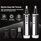 abordables Soins Personnels &amp; Santé-4 en 1 rechargeable hommes électrique nez oreille tondeuse à cheveux indolore femmes coupe brûlures latérales sourcils barbe tondeuse à cheveux coupe rasoir