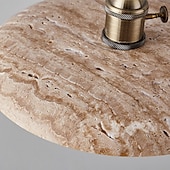economico Luci Isola cucina-Lampade a sospensione1 luce, semplice lampada a sospensione con cavo regolabile in travertino giallo e27, lampadario decorativo per la casa, per isola cucina corridoio fattoria