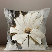 billige blomster- og plantestil-blå blomst dobbel side putetrekk 1 stk myk dekorativ firkantet putetrekk putevar for soverom stue sofa sofa stol