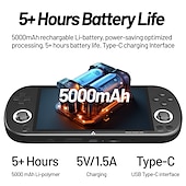 cheap Game Consoles-TRIMUI Smart Pro Portable Retro Handheld Game Console 4.96&quot; IPS HD Screen 10000+ Games Double Joystick 26+ Simulators Kids Gift, Christmas Birthday Party Gifts for Friends