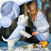 abordables Manteaux-Chien Chat Manteau Veste Gilet Mode Fête Hiver Chaud Respirant Doux Lavable Confortable Noël Halloween Extérieur Décontracté Quotidien Vêtements pour Chiens for Bichon Frisé Spitz Nain Bébé Animal