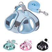 cheap Dog Collars, Harnesses &amp; Leashes-Dog Harness for Small Medium Dogs No Pull Puppy Harness and Leash Set Puppy Harness for Small Dogs Step in Harness for Small Dogs Small Dog Harness mesh Dog Harness.