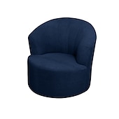 abordables Cubierta de sillón y silla sin brazo-Funda para sillón giratorio de barril de jacquard, funda elástica color burdeos para sillón giratorio, funda para sofá, funda para sillón de club redondo moderno
