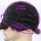 billiga Herrperuker-korta peruker för män 6 tum korta mörkbruna peruker syntetiska raka lager peruker för dagliga cosplay-kostymer