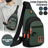 abordables Sacs pour homme-Sac à dos à bandoulière hydrofuge de grande capacité – sac à bandoulière élégant et durable en 4 couleurs pour l&#039;école, le travail ou les activités de plein air