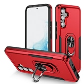 Недорогие Чехлы для Samsung-Чехол для Samsung Galaxy S23 Ultra Plus FE A14 A54 военного класса двухслойный противоударный тяжёлый защитный чехол встроенный вращающийся магнитный кольцевой держатель