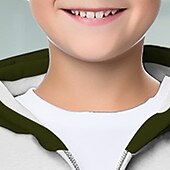 billiga Pojkens 3D-djur-Pojkar 3D Dinosaurie Huvtröja Kappa Ytterkläder Långärmad 3D-tryck Höst Vinter Mode Streetwear Häftig Polyester Barn 3-12 år Utomhus Ledigt Dagligen Normal