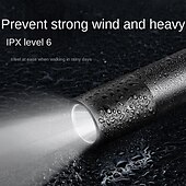 お買い得  懐中電灯-ポータブルミニ LED 懐中電灯、LED トーチ充電式 3 つの照明モード防水格納式強力ライトトーチ屋外ズームトーチ