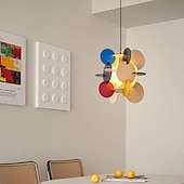 economico Luci a sospensione-lampada a sospensione lampadario in metallo a testa singola in legno massello apparecchi di illuminazione in stile creativo nordico camera per bambini lampada a sospensione per caffè 110-240v