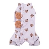 billiga Pyjamas-Hund Katt Pyjamas söt stil Ledigt Vinter Varm Andningsfunktion Mjuk Tvättbar Bekväm Utomhus Ledigt / vardag Hundkläder for Bichon Frisé Pommeran valpen eller det lilla husdjuret Fjäril Small