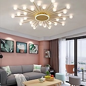 billige Taklamper-moderne semi-innfelte taklamper 18 hode 24 hode 36 hode taklamper glass globe g4 base led lysekrone egnet for kjøkken stue spisestue soverom korridor ac110 ac220v