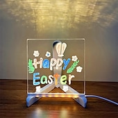voordelige photobooth rekwisieten-kindertekenbord schoolbord transparant dubbele zijde kan worden afgeveegd en geschreven acryl lichtgevend schrijfbord steigers desktop message board