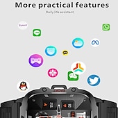 cheap Smartwatch-iMosi QX11 Smart Watch 1.96 inch Smartwatch Fitness Running Watch Bluetooth Pedometer Call Reminder Activity Tracker Compatible with Android iOS Women Men Hands-Free Calls Waterproof Media Control