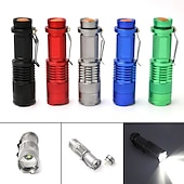 abordables Lampes de poche-alonefire sk68 zoom lampe de poche à lumière rouge mini clip de ceinture portable focalisation tactique zoom torche apiculture pêche recherche de vaisseaux sanguins ms voyage hôtel détecteur de caméra