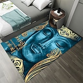 billiga mattor för vardagsrum och sovrum-art buddha boho område matta halkfri golvmatta sängbord vardagsrum sovrum inomhus utomhus