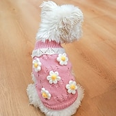 tanie Swetry-Psy Koty Sweter Śłodkie Codzienny Zima Ciepłe Oddychający Miękka Zmywalny Wygodny Na zewnątrz Codzienne Ubranka dla psów for Bichon frise Szpic miniaturowy szczeniaków i młodych kotów Motyl Small