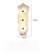 abordables Apliques de pared para interior-Lámpara de aplique de pared LED de mármol de alta calidad, luz de montaje en pared minimalista para interiores, accesorio de iluminación largo para decoración del hogar, luces de lavado de pared