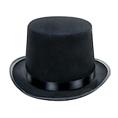 お買い得  アクセサリーとその他-レトリ／ヴィンテージ 20代の轟音 1920年代風 トップハット ハット グレートギャツビー 紳士 ソリッド 男性用 男の子 新年 マスカレード イベント／パーティー 祭り 子供用 成人 ハット オールシーズン