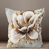 billige blomster- og plantestil-blå blomst dobbel side putetrekk 1 stk myk dekorativ firkantet putetrekk putevar for soverom stue sofa sofa stol