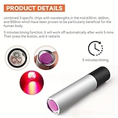 economico torce elettriche-alleviare il dolore e aumentare la guarigione con la torcia per terapia con luce rossa da 630 nm, 660 nm e 850 nm