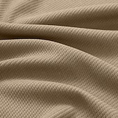 ieftine Tricou Waffle Knit-Bărbați Tricou Tricou Waffle Knit Tee Top Tricou cu maneca lunga Manșon Lung Quarter Zip Primăvara &amp; toamnă Bloc Culoare Modă Designer De Bază Peteci Fermoar Vacanță Stradă Ieșire Negru Bleumarin Kaki