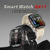cheap Smartwatch-iMosi QX11 Smart Watch 1.96 inch Smartwatch Fitness Running Watch Bluetooth Pedometer Call Reminder Activity Tracker Compatible with Android iOS Women Men Hands-Free Calls Waterproof Media Control