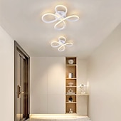 billige Taklamper-moderne taklys ring design led svart taklampe 3 farger akryl taklampe pendelbelysning for stue soverom spisestue kjøkken foajé 110-240v