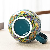 economico Bicchieri-set da tè da viaggio tazza da tè portatile in ceramica gatto fortunato - perfetto per viaggi, ufficio o come regalo!