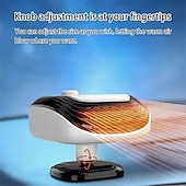 cheap Car Heating Equipment-12V/24V Car Heater 2 In 1 Heating Cooling Car Fan Portable Electric Heating Fan Defogger Windshield Defogging Parking Heater