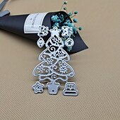 levne nástěnné šablony-1ks vánoční stromeček kovová vyřezávací matrice scrapbooking embossovací přání výroba šablon kutilství pro kutily přáníčka ruční výroba účtu