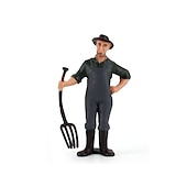 ieftine Jucării de Construit-desktop simulat sandbox scenă personaje decorațiuni fermieri reparatori crescători veterinari multiple seturi și figurine profesionale