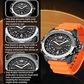 halpa Digikellot-NORTH EDGE EVOQUE 2 Miesten Digitaalinen Sotilaskello Vedenkestävä 50M Miesten Urheilurannekellot Aurinkovoima Hehkuva Ympäristöystävällinen Kello