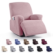 cheap Recliner Chair Cover-Loveseat 3 Seater Burgundy Recliner Covers Cover for Large Reclining Chair Slipcover Seat Reversible Washable Protector with Elastic Adjustable Straps for Kids Pets