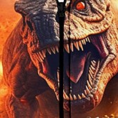 billiga Pojkens 3D-djur-Pojkar 3D Dinosaurie Huvtröja Kappa Ytterkläder Långärmad 3D-tryck Höst Vinter Mode Streetwear Häftig Polyester Barn 3-12 år Utomhus Ledigt Dagligen Normal