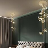 cheap Globe Design-LED Chandeliers 6/7/10 Heads Cluster Globle Design Balloon Design Chandeliers for Dining Room Bedroom Pendant Lamps 110-240V