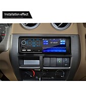 お買い得  車用Bluetoothキット/ハンズフリー-4.1インチ カーMP5プレーヤー 1DIN HD容量性タッチスクリーン カーステレオオーディオラジオサポート ワイヤレスSWCリモート/電話充電ポート/ハンズフリー通話/ミラーリンク/USB/TFカード/AUX-IN/FMラジオ受信機