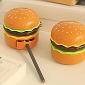 baratos Luzes da noite do berçário-Hamburgo luz noturna mini candeeiro de mesa criativo com apontador de lápis lâmpada de estudo infantil lâmpada de dormir lâmpada de cabeceira recarregável (cor aleatória)