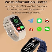 tanie Inteligentne bransoletki-iMosi TK72 Inteligentny zegarek 1.47 in Inteligentny zegarek Bluetooth Monitorowanie temperatury Krokomierz Powiadamianie o połączeniu telefonicznym Kompatybilny z Android iOS Damskie Męskie