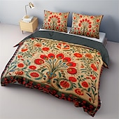 cheap Duvet Cover Sets-Duvet Cover Set Medieval Quilt Art The Tree of Life Pattern  Duvet Cover Set Soft 3-Piece Luxury Cotton Bedding Set Home Decor Gift
