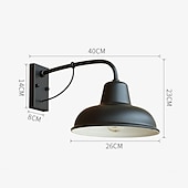 Недорогие наружные настенные светильники-Внешние настенные светильники На открытом воздухе Металл настенный светильник 110-120Вольт 220-240Вольт 6 W