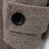 billiga Pojkars trenchcoats-Barn Unisex Yllerock Ytterkläder Ensfärgat Långärmad Ficka Knappar Täcka Skola Mode Dagligen Kaki Grå Vår Höst 7-13 år