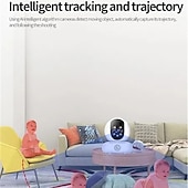 olcso Beltéri IP hálózati kamerák-2 MP ip kamera 2,4 g 5 g kétsávos wifi 1080p hd mini beltéri vezeték nélküli automatikus nyomkövető intelligens otthon biztonsági baba kisállat monitor megfigyelő kamera