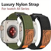 Χαμηλού Κόστους Ζώνες Apple Watch-Sport Loop Συμβατό με Ζάντα ρολογιού Apple Watch 38mm 40mm 41mm 42mm 44mm 45mm 49mm Ρυθμιζόμενο Αναπνέει Νάιλον Ανταλλακτικό λουράκι ρολογιού για iwatch Series Ultra 8 7 SE 6 5 4 3 2 1