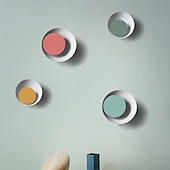 cheap Indoor Wall Lights-LED Wall Sconces 300° Rotatable Warm White Circle Design Indoor Wall Light Fixtures for Bedroom Bathroom Hallway Doorway Stairway 110-240V