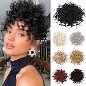abordables Coletas-Correa Coletas Mujer / Suave / Clásico Pelo sintético Pedazo de cabello La extensión del pelo Rizado Media Fiesta / Noche / Ropa Cotidiana / Vacaciones