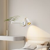 رخيصةأون إضاءات الحوائط الداخلية-Imodern الجدار الشمعدان الذراع سوينغ الجدار مصباح، السرير الجدار مصباح غرفة النوم ضوء الفاخرة الحديثة الحد الأدنى دراسة القراءة الدورية تلسكوبي للطي مصباح الجدار الروك 110-240 فولت