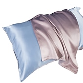 baratos Lençóis e fronhas-Fronha de seda 100% amoreira para a saúde do cabelo e da pele, capa de almofada de seda luxuosa macia e suave, fronha de seda natural 19 momme com fechamento de envelope, 1 unidade