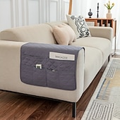 cheap Sofa Seat &amp; Armrest Cover-1 Pcs Armrest Covers for Chairs and Sofas Couch Arm Covers for Sofa Armrest Covers with Side Pocket Anti-Slip Furniture Protector Washable Armrest Slipcovers