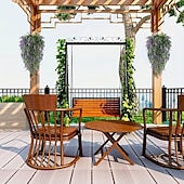 billige Kunstige planter og blomster-4 bunter kunstig lavendel hengende blomsterbukett vinranke hengende planter falsk eføy vinblader til terrasse hjem soverom bryllup innendørs utendørs veggdekor, hjemmedekor, estetisk romdekor