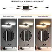 preiswerte LED Wandleuchten-LED-Wandleuchte 3000–6000 K dimmbare Silikon-Wandleuchte ist anwendbar für Schlafzimmer, Wohnzimmer, Flur, Badezimmer, AC110 V, AC220 V
